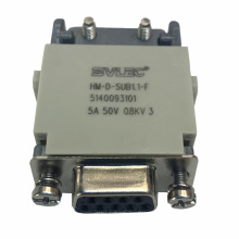 9Pins D-SUB compact heavy duty connector modular